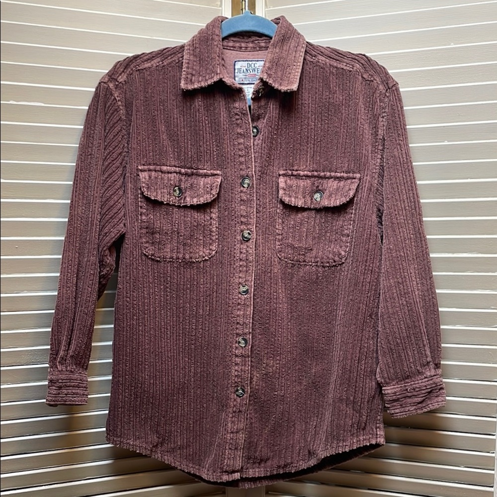 Vintage Western Workwear Corduroy Shirt - Muted Plum